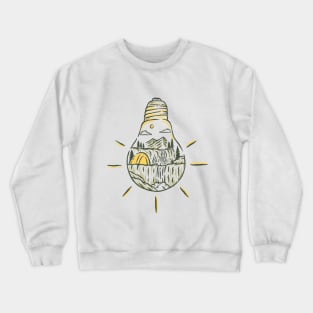 Nature Bulb Outdoor Camping Crewneck Sweatshirt